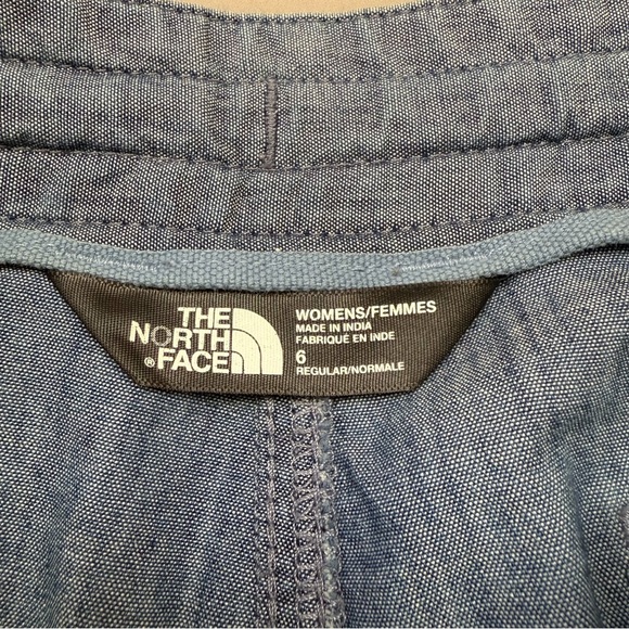 The North Face Light Blue Jean Shorts, 6 - Picture 4 of 6